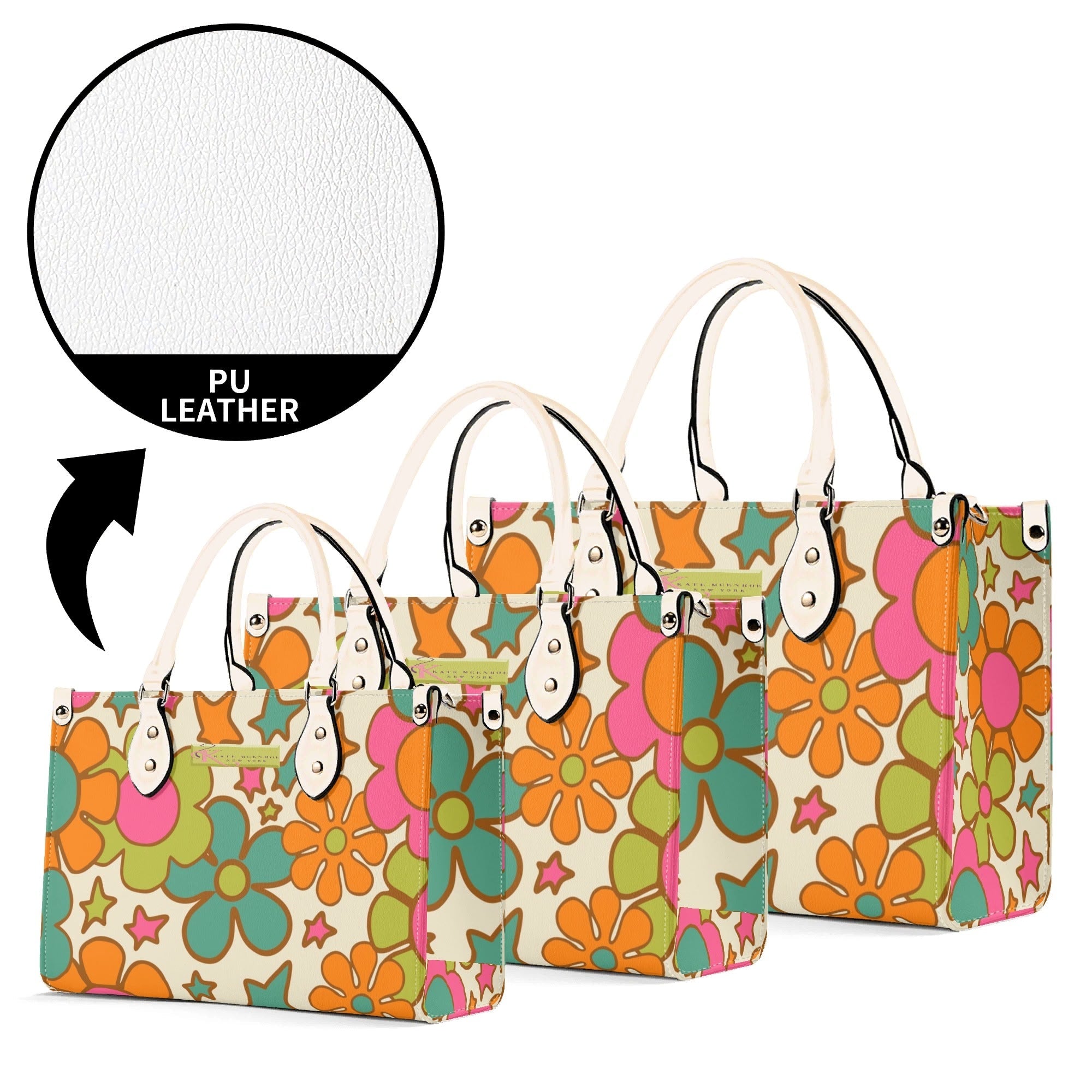 Kate McEnroe New York Groovy 60s Flower Power Handbag, Retro MCM SatchelHandbagsNGZGL7GW-1