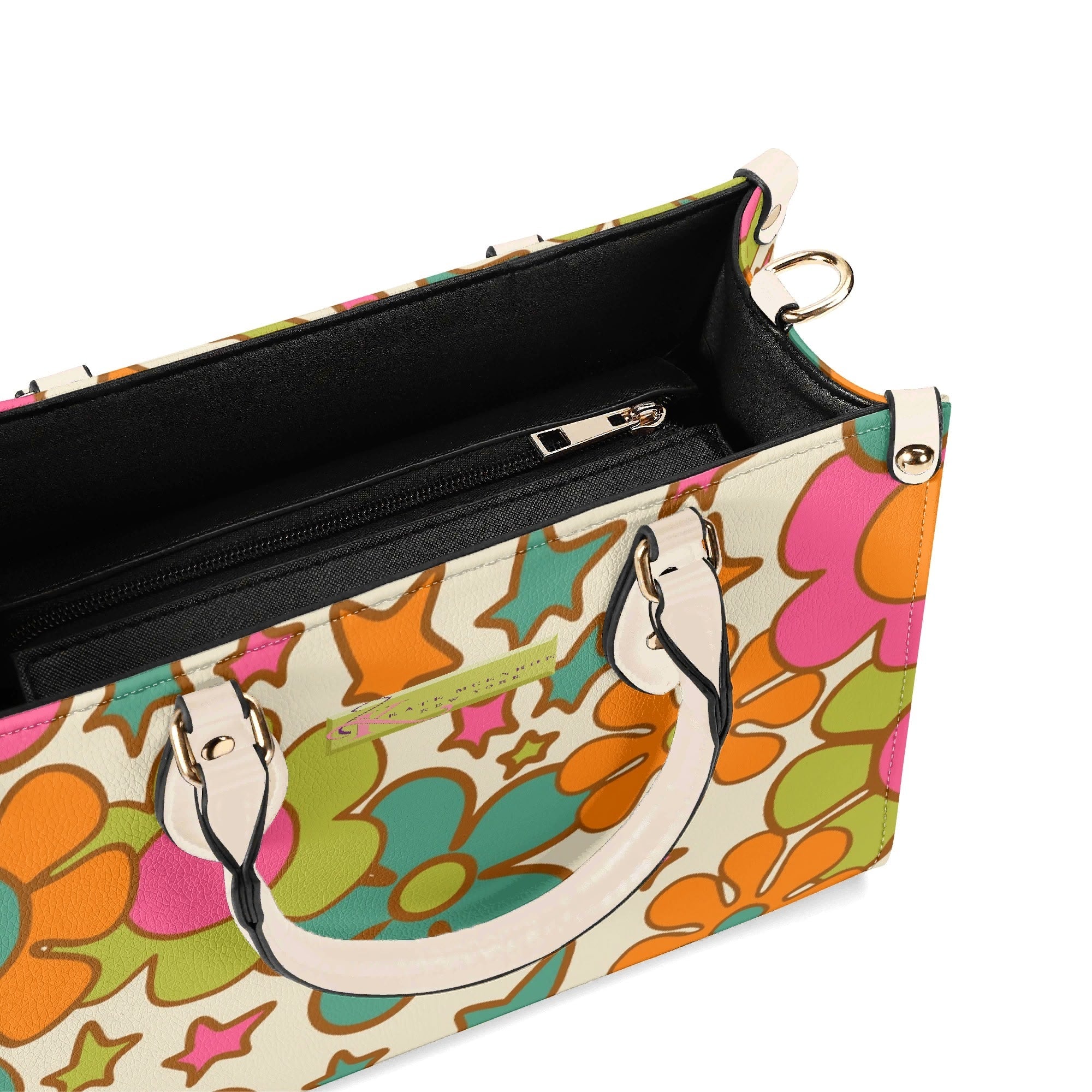 Kate McEnroe New York Groovy 60s Flower Power Handbag, Retro MCM SatchelHandbagsNGZGL7GW-1