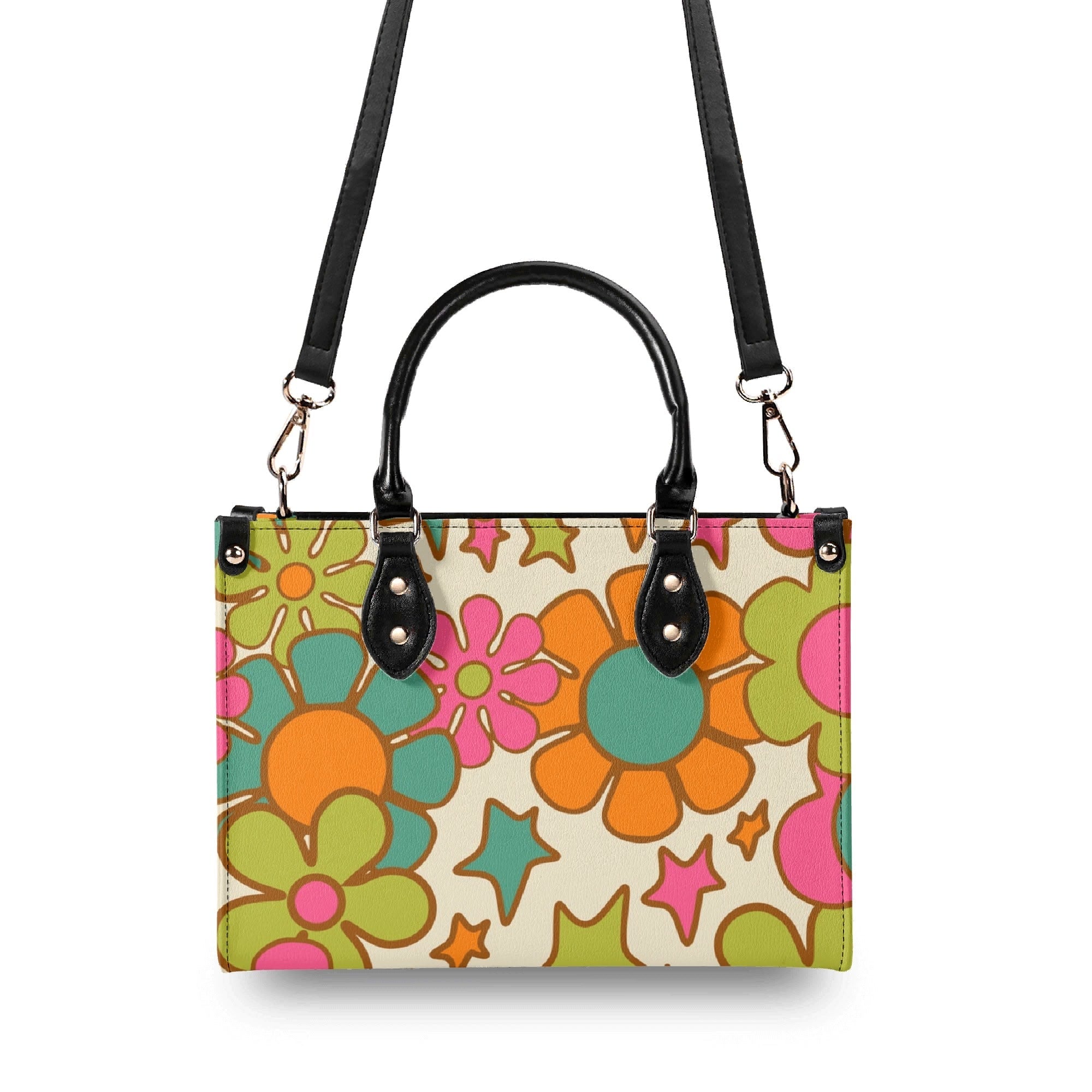 Kate McEnroe New York Groovy 60s Flower Power Handbag, Retro MCM SatchelHandbagsNGZGL7GW-1