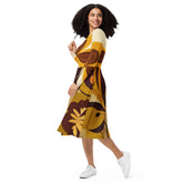 Kate McEnroe New York Groovy 60s MCM Retro Hippie Flower Power Midi Dress, Mid Century Modern Hipster Boho Party Dress - 132482823Dresses7554363_15103