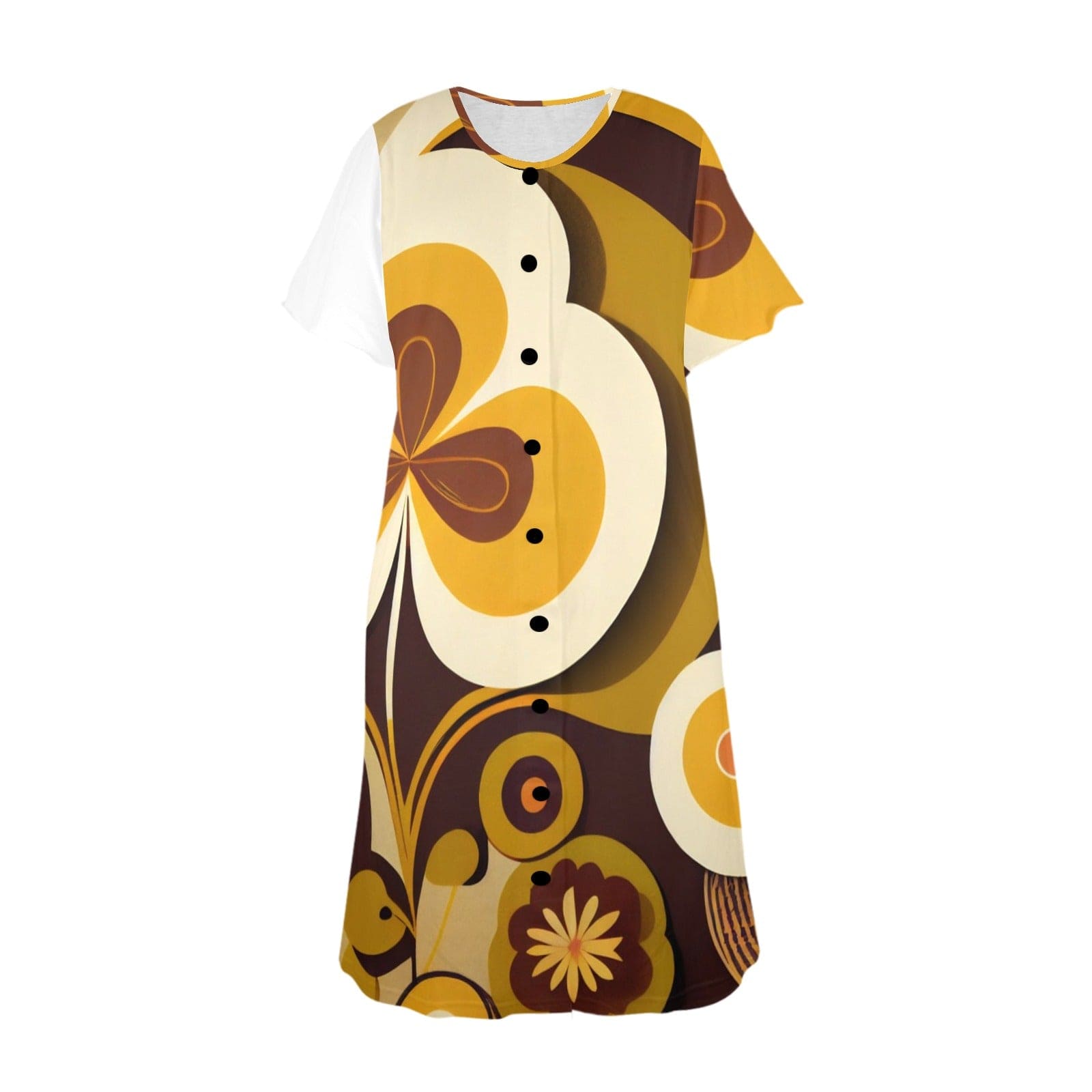 Kate McEnroe New York Groovy 60s Retro Hippie Mid Mod Flower Power Muumuu LoungewearLoungewearD2876209