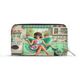 Kate McEnroe New York Groovy 60s Retro Mod Girl Kitschy Atomic Cat MCM WalletWalletsW0Z78O1W-1