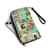 Kate McEnroe New York Groovy 60s Retro Mod Girl Kitschy Atomic Cat MCM WalletWalletsW0Z78O1W-1