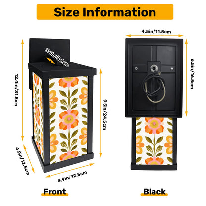 Kate McEnroe New York Groovy 60s Scandinavian Floral Outdoor Wall Sconce, Retro Mid Century Modern Porch LightOutdoor Wall LightspF3JBUqHmE