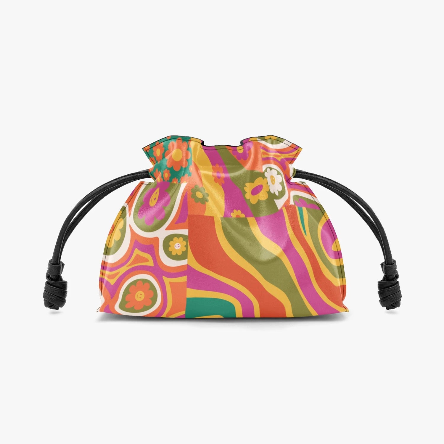 Kate McEnroe New York Groovy 70s Floral Mini Drawstring Crossbody Bag, Psychedelic HandbagHandbagsp2q2nlse_001