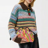 Kate McEnroe New York Groovy 70s Floral Mini Drawstring Crossbody Bag, Psychedelic HandbagHandbagsp2q2nlse_001