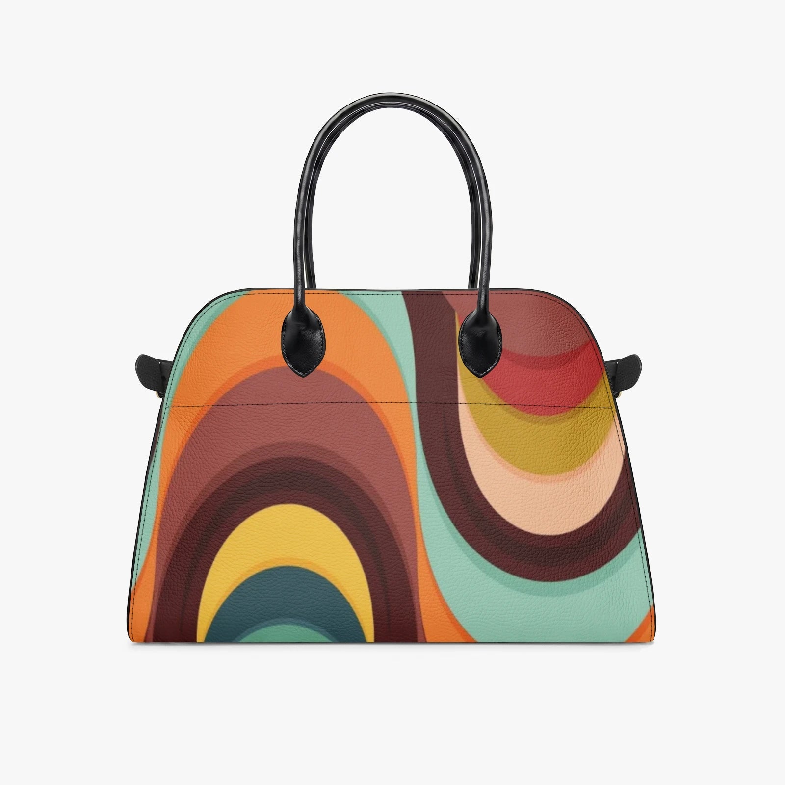 Kate McEnroe New York Groovy 70s Mid Century Modern Psychedelic Orbs Satchel HandbagHandbagsa45r38nc_001