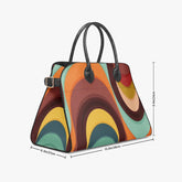 Kate McEnroe New York Groovy 70s Mid Century Modern Psychedelic Orbs Satchel HandbagHandbagsa45r38nc_001
