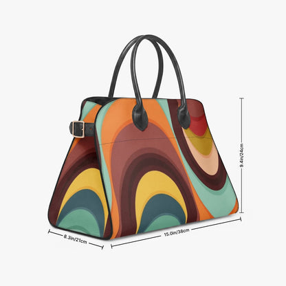 Kate McEnroe New York Groovy 70s Mid Century Modern Psychedelic Orbs Satchel HandbagHandbagsa45r38nc_001