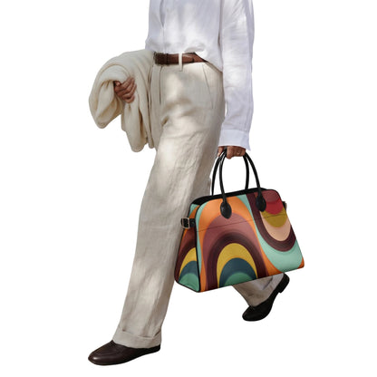 Kate McEnroe New York Groovy 70s Mid Century Modern Psychedelic Orbs Satchel HandbagHandbagsa45r38nc_001