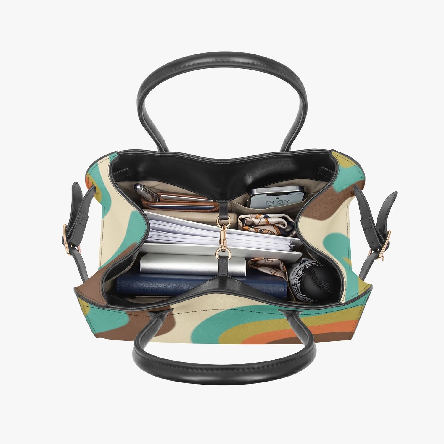 Kate McEnroe New York Groovy 70s Mid Century modern Retro Satchel HandbagHandbagsbakmj7e2_001
