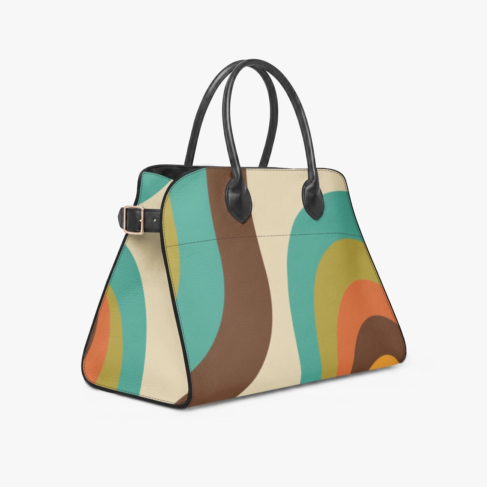 Kate McEnroe New York Groovy 70s Mid Century modern Retro Satchel HandbagHandbagsbakmj7e2_001