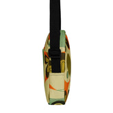 Kate McEnroe New York Groovy 70s Mod Floral Crossbody Bag, Retro Mid Century Modern Sling BagCrossbody Bags8641670_19256
