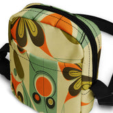 Kate McEnroe New York Groovy 70s Mod Floral Crossbody Bag, Retro Mid Century Modern Sling BagCrossbody Bags8641670_19256