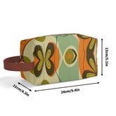 Kate McEnroe New York Groovy 70s Mod Floral Makeup Bag, Retro Mid Century Modern Dopp KitCosmetic & Toiletry BagsWJ2D867W-1