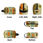 Kate McEnroe New York Groovy 70s Mod Floral Makeup Bag, Retro Mid Century Modern Dopp KitCosmetic & Toiletry BagsWJ2D867W-2