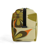 Kate McEnroe New York Groovy 70s Mod Floral Makeup Bag, Retro Mid Century Modern Dopp KitCosmetic & Toiletry BagsWJ2D867W-2