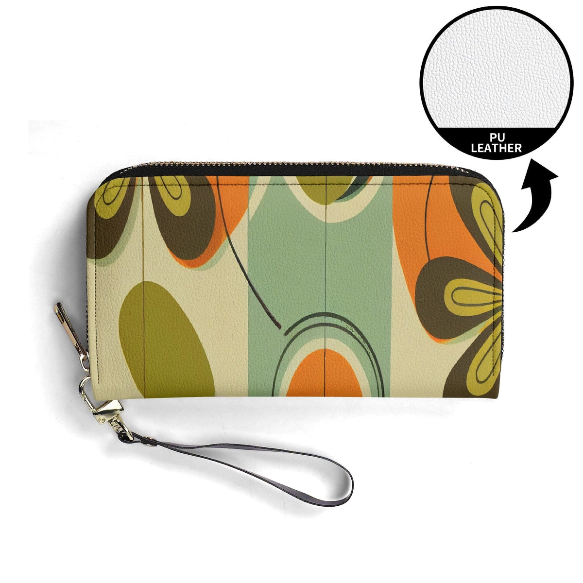Kate McEnroe New York Groovy 70s Mod Floral Womens Wallet, Retro Mid Century ModernWalletsNKQX7E6N-2