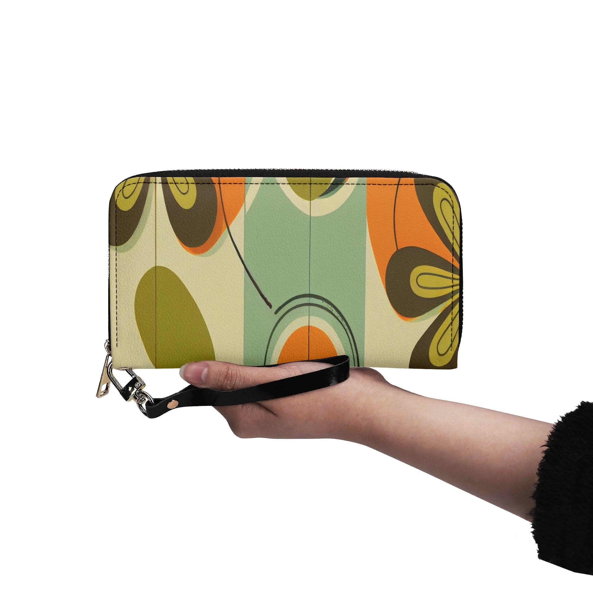 Kate McEnroe New York Groovy 70s Mod Floral Womens Wallet, Retro Mid Century ModernWalletsNKQX7E6N-2