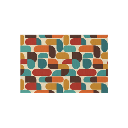 Kate McEnroe New York Groovy 70s Mod Geometric Mid Century Modern Outdoor Patio RugRugs24232090920733198971
