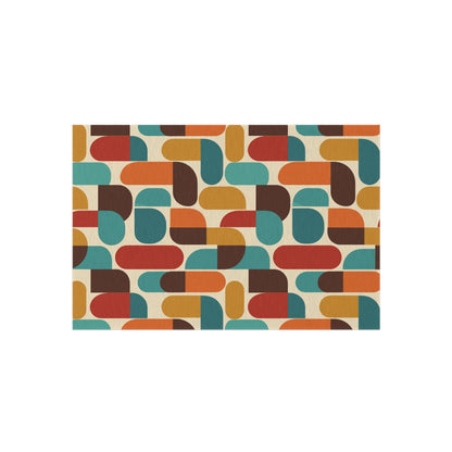 Kate McEnroe New York Groovy 70s Mod Geometric Mid Century Modern Outdoor Patio RugRugs26645213469644142460
