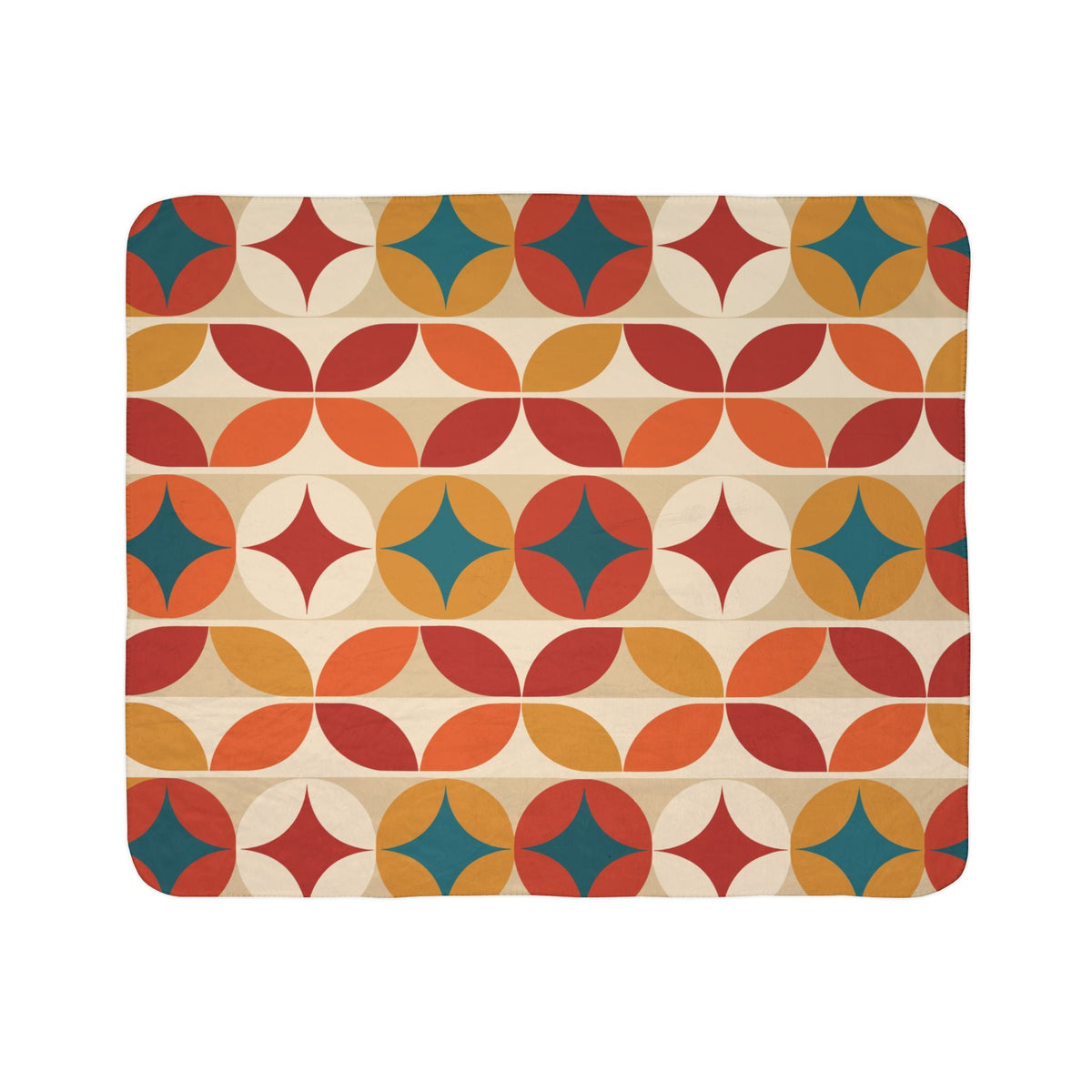 Kate McEnroe New York Groovy 70s Mod Geometric Mid Century Modern Throw BlanketBlankets22283785741318947200