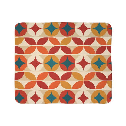 Kate McEnroe New York Groovy 70s Mod Geometric Mid Century Modern Throw BlanketBlankets22283785741318947200