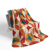 Kate McEnroe New York Groovy 70s Mod Geometric Mid Century Modern Throw BlanketBlankets22283785741318947200