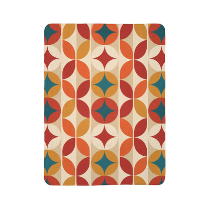 Kate McEnroe New York Groovy 70s Mod Geometric Mid Century Modern Throw BlanketBlankets22283785741318947200