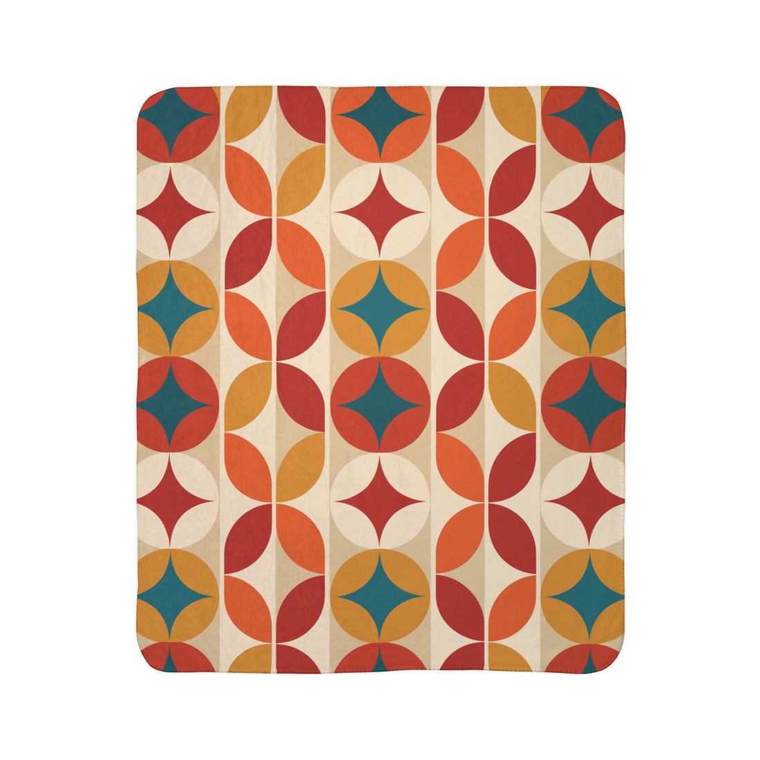 Kate McEnroe New York Groovy 70s Mod Geometric Mid Century Modern Throw BlanketBlankets71090833153232893266