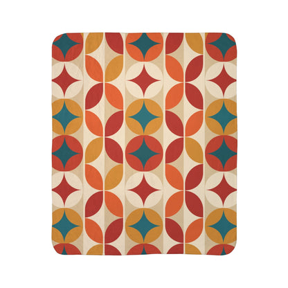 Kate McEnroe New York Groovy 70s Mod Geometric Mid Century Modern Throw BlanketBlankets71090833153232893266