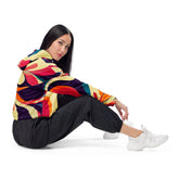 Kate McEnroe New York Groovy 70s Psychedelic Women’s cropped windbreakerJackets1688462_15794