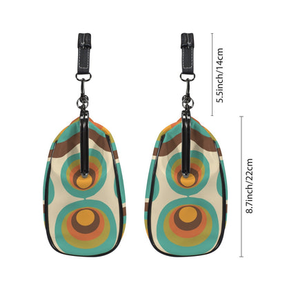 Kate McEnroe New York Groovy 70s Retro Mid Century Modern Kiss Lock PurseCrossbody BagsD3395286