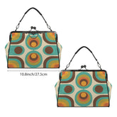 Kate McEnroe New York Groovy 70s Retro Mid Century Modern Kiss Lock PurseCrossbody BagsD3395286