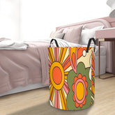 Kate McEnroe New York Groovy 70s Sunburst Laundry Basket, Retro Kitsch Storage Bin, Mid Century Modern Boho OrganizerLaundry Basketsqseu3hjO5e