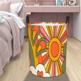 Kate McEnroe New York Groovy 70s Sunburst Laundry Basket, Retro Kitsch Storage Bin, Mid Century Modern Boho OrganizerLaundry Basketsqseu3hjO5e