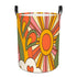 Kate McEnroe New York Groovy 70s Sunburst Laundry Basket, Retro Kitsch Storage Bin, Mid Century Modern Boho OrganizerLaundry Basketsqseu3hjO5e