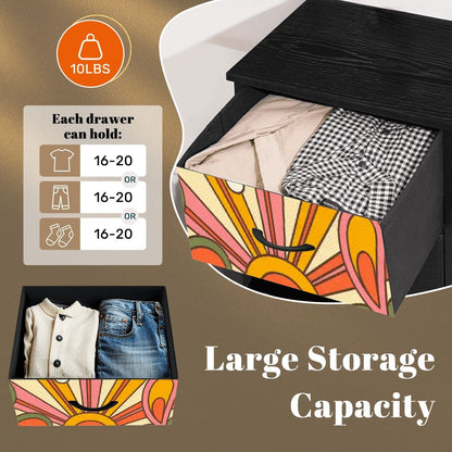 Kate McEnroe New York Groovy 70s Sunshine Floral Retro Boho Psychedelic 4 Drawer DresserDresserssJCWfm7PyP