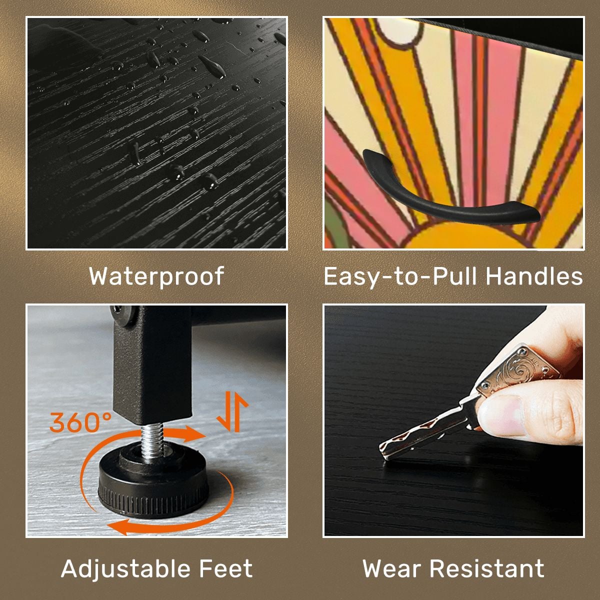 Kate McEnroe New York Groovy 70s Sunshine Floral Retro Boho Psychedelic 4 Drawer DresserDresserssJCWfm7PyP