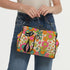Kate McEnroe New York Groovy Atomic Cat 70s Retro Hippie Kiss Lock Crossbody BagCrossbody BagsD3279730