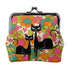 Kate McEnroe New York Groovy Atomic Cat Retro Flower Power Kiss Lock Coin Purse, MCM Change PurseCoin PurseshKU48n9ILZ