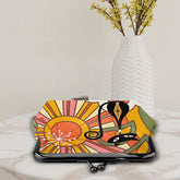 Kate McEnroe New York Groovy Atomic Cat Sunburst Kiss Lock Coin Purse, Kitschy Mid Century ModernCoin Purseswyf80KGJtc