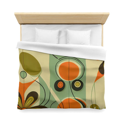 Kate McEnroe New York Groovy Daisy 1960s Mid Century Modern Geometric Duvet Cover - KM13869923Duvet Covers15166516111903654340