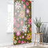 Kate McEnroe New York Groovy Daisy Flower Power Sheer Curtains, Retro Mid Mod Window PanelsWindow Curtains19084192460652281869