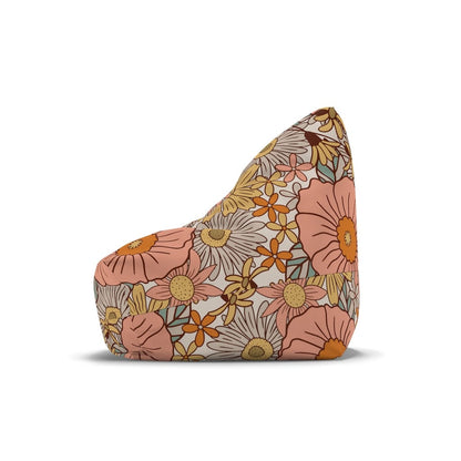 Kate McEnroe New York Groovy Floral Bean Bag Chair Cover Bean Bag Chair Covers