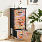 Kate McEnroe New York Groovy Floral Paisley Psychedelic 70s Boho 4 Drawer DresserDresserspYS009uc2M