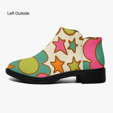 Kate McEnroe New York Groovy Flower Power Ankle Boots, Retro 70s Floral Women&