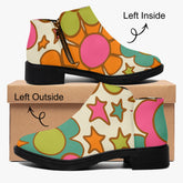 Kate McEnroe New York Groovy Flower Power Ankle Boots, Retro 70s Floral Women&