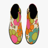 Kate McEnroe New York Groovy Flower Power Ankle Boots, Retro 70s Floral Women&