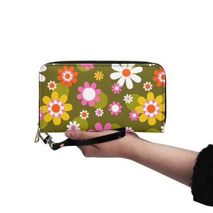 Kate McEnroe New York Groovy Flower Power Daisy 1960s Retro WalletWalletsNM6PKGEW-1
